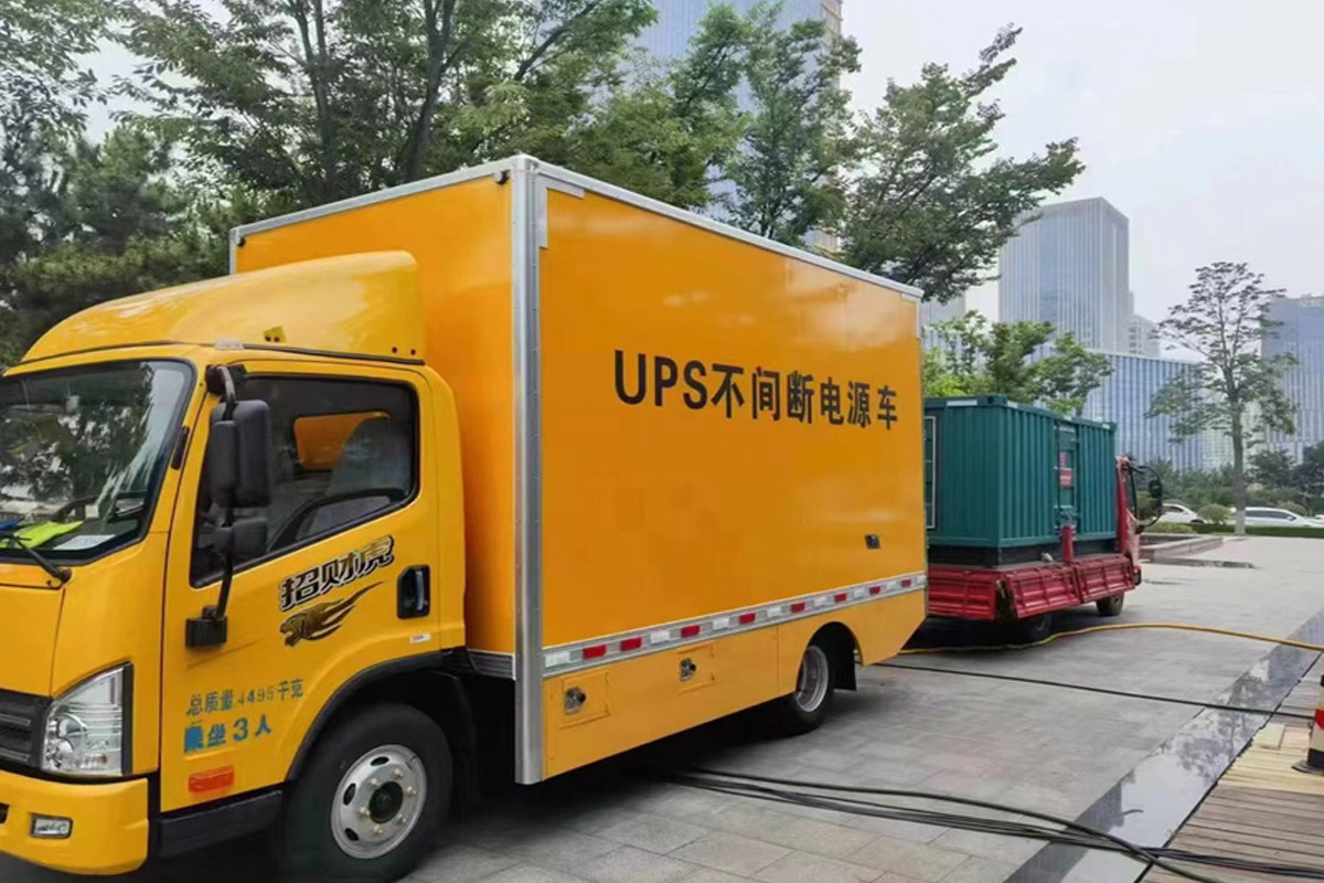 卓尼发电机租赁施工现场