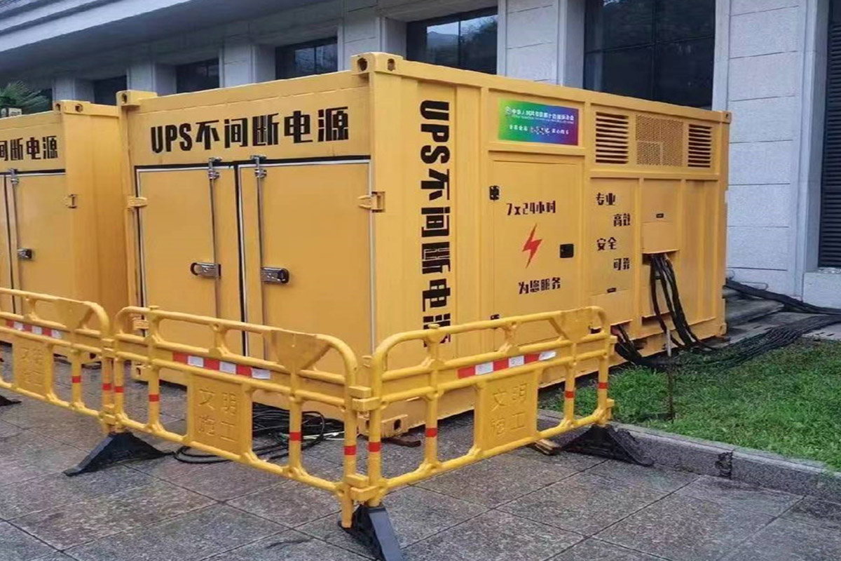 卓尼发电机租赁施工现场