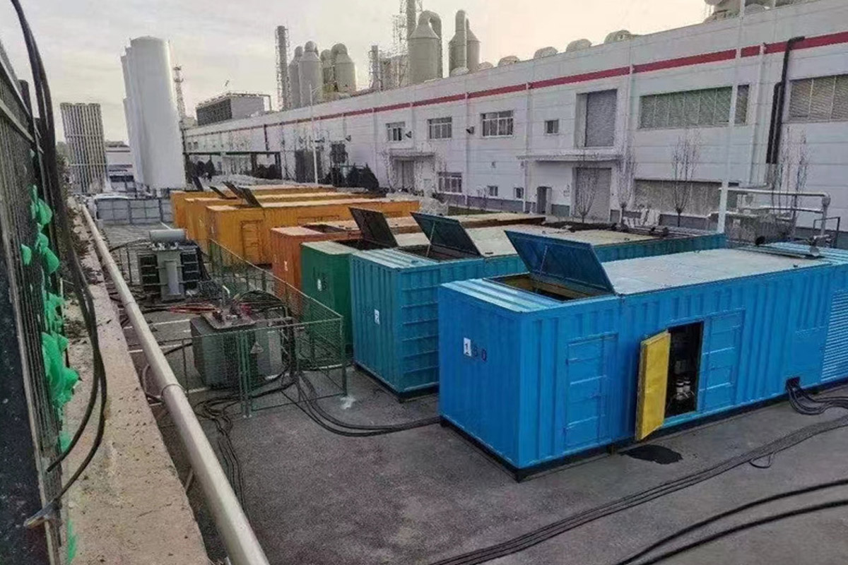 卓尼发电机租赁施工现场